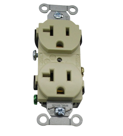 REV Fire Group 430447 Receptacle Out 20/125 Straight Double 5-20R